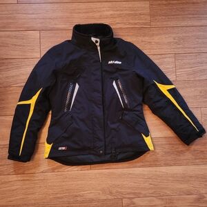 Ski-Doo Insulated Snowmobile Winter Ski Jacket Coat Black Medium